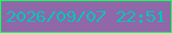 文字の大きさ：5、枠の色：16fe5b、背景の色：9067a8、文字の色：00c5bb 無料ブログパーツのブログ時計