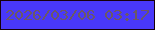 文字の大きさ：2、枠の色：17000a、背景の色：4938fa、文字の色：6b5866 無料ブログパーツのブログ時計