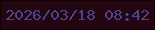 文字の大きさ：1、枠の色：170103、背景の色：240512、文字の色：4e4489 無料ブログパーツのブログ時計