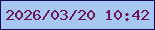 文字の大きさ：1、枠の色：170957、背景の色：a6c7f0、文字の色：6e1554 無料ブログパーツのブログ時計