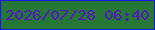 文字の大きさ：1、枠の色：1715e8、背景の色：247735、文字の色：5314c2 無料ブログパーツのブログ時計