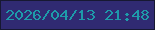 文字の大きさ：4、枠の色：171832、背景の色：302a72、文字の色：1e9baa 無料ブログパーツのブログ時計