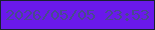 文字の大きさ：2、枠の色：17222f、背景の色：6a19eb、文字の色：484b8e 無料ブログパーツのブログ時計