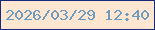 文字の大きさ：4、枠の色：172978、背景の色：fee6d1、文字の色：6d9cc0 無料ブログパーツのブログ時計