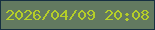 文字の大きさ：1、枠の色：173041、背景の色：637a60、文字の色：b5ce29 無料ブログパーツのブログ時計