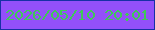 文字の大きさ：1、枠の色：1730a7、背景の色：9350fa、文字の色：3fc759 無料ブログパーツのブログ時計