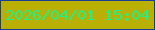文字の大きさ：3、枠の色：173c99、背景の色：baaf03、文字の色：1af38a 無料ブログパーツのブログ時計