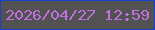 文字の大きさ：2、枠の色：1740cc、背景の色：515251、文字の色：be71df 無料ブログパーツのブログ時計