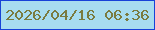 文字の大きさ：5、枠の色：1743d8、背景の色：a7ddf0、文字の色：7a7b3f 無料ブログパーツのブログ時計