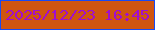 文字の大きさ：2、枠の色：174af3、背景の色：cf5510、文字の色：a10ece 無料ブログパーツのブログ時計