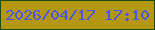 文字の大きさ：1、枠の色：174c13、背景の色：b39612、文字の色：4955f0 無料ブログパーツのブログ時計