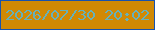 文字の大きさ：2、枠の色：1752ae、背景の色：d08904、文字の色：65b1ba 無料ブログパーツのブログ時計