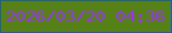 文字の大きさ：1、枠の色：175eb0、背景の色：568117、文字の色：9933ef 無料ブログパーツのブログ時計