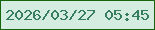 文字の大きさ：5、枠の色：17650d、背景の色：d5ece0、文字の色：357d5d 無料ブログパーツのブログ時計