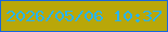 文字の大きさ：1、枠の色：1766df、背景の色：b9a709、文字の色：27b4f1 無料ブログパーツのブログ時計
