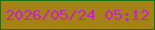 文字の大きさ：5、枠の色：177116、背景の色：a68115、文字の色：ca21c6 無料ブログパーツのブログ時計