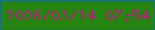 文字の大きさ：1、枠の色：177370、背景の色：268510、文字の色：a72571 無料ブログパーツのブログ時計
