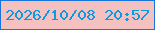 文字の大きさ：5、枠の色：1775de、背景の色：f4c0c0、文字の色：0c98e3 無料ブログパーツのブログ時計