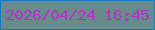 文字の大きさ：2、枠の色：1776c6、背景の色：688c8b、文字の色：b42fcc 無料ブログパーツのブログ時計
