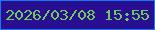 文字の大きさ：1、枠の色：1778f0、背景の色：2a0e92、文字の色：71cb5c 無料ブログパーツのブログ時計