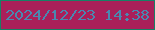 文字の大きさ：4、枠の色：178065、背景の色：aa1f59、文字の色：4988b0 無料ブログパーツのブログ時計
