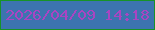 文字の大きさ：3、枠の色：179327、背景の色：3c74af、文字の色：a845c2 無料ブログパーツのブログ時計