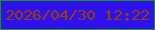 文字の大きさ：1、枠の色：179a13、背景の色：2f11f0、文字の色：954005 無料ブログパーツのブログ時計