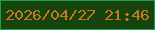 文字の大きさ：2、枠の色：17a14e、背景の色：17440d、文字の色：c37826 無料ブログパーツのブログ時計