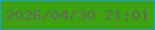 文字の大きさ：2、枠の色：17a4d1、背景の色：3ca30e、文字の色：5f6960 無料ブログパーツのブログ時計