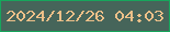 文字の大きさ：5、枠の色：17a65c、背景の色：46655a、文字の色：edc089 無料ブログパーツのブログ時計