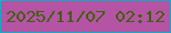 文字の大きさ：3、枠の色：17a9c3、背景の色：b553a5、文字の色：3d6108 無料ブログパーツのブログ時計