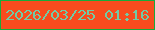 文字の大きさ：5、枠の色：17aa3b、背景の色：f84b1e、文字の色：71cba6 無料ブログパーツのブログ時計