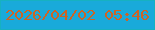 文字の大きさ：1、枠の色：17b1c1、背景の色：19aada、文字の色：cc6425 無料ブログパーツのブログ時計