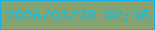文字の大きさ：3、枠の色：17b1e9、背景の色：87a372、文字の色：10bfe1 無料ブログパーツのブログ時計