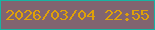 文字の大きさ：2、枠の色：17b4a3、背景の色：816470、文字の色：e0a108 無料ブログパーツのブログ時計