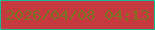 文字の大きさ：5、枠の色：17b996、背景の色：c43a3f、文字の色：7b7224 無料ブログパーツのブログ時計