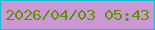 文字の大きさ：4、枠の色：17bad0、背景の色：cb97d5、文字の色：5c9304 無料ブログパーツのブログ時計