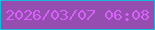 文字の大きさ：1、枠の色：17badc、背景の色：954daf、文字の色：d862f9 無料ブログパーツのブログ時計