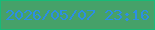 文字の大きさ：1、枠の色：17bb78、背景の色：46a169、文字の色：2c8ee4 無料ブログパーツのブログ時計