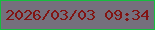 文字の大きさ：1、枠の色：17bd3f、背景の色：75707d、文字の色：821413 無料ブログパーツのブログ時計