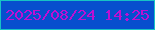 文字の大きさ：2、枠の色：17c3c5、背景の色：074fce、文字の色：be10d2 無料ブログパーツのブログ時計