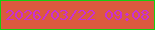 文字の大きさ：4、枠の色：17cd11、背景の色：dc593f、文字の色：c830d3 無料ブログパーツのブログ時計