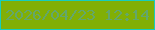 文字の大きさ：4、枠の色：17cdbc、背景の色：81af05、文字の色：63a76b 無料ブログパーツのブログ時計