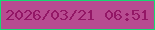 文字の大きさ：3、枠の色：17d972、背景の色：b84c91、文字の色：931766 無料ブログパーツのブログ時計