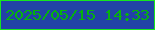 文字の大きさ：1、枠の色：17e61e、背景の色：2243a6、文字の色：05b30e 無料ブログパーツのブログ時計