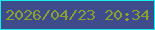 文字の大きさ：3、枠の色：17eeee、背景の色：3e4c8b、文字の色：8ba033 無料ブログパーツのブログ時計