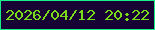 文字の大きさ：5、枠の色：17ef89、背景の色：170334、文字の色：79db19 無料ブログパーツのブログ時計