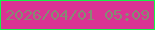文字の大きさ：1、枠の色：17f249、背景の色：da3394、文字の色：858b73 無料ブログパーツのブログ時計