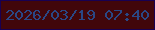 文字の大きさ：4、枠の色：180052、背景の色：41060b、文字の色：2a4785 無料ブログパーツのブログ時計
