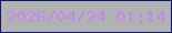 文字の大きさ：2、枠の色：180f7f、背景の色：b0b4b0、文字の色：c882f4 無料ブログパーツのブログ時計